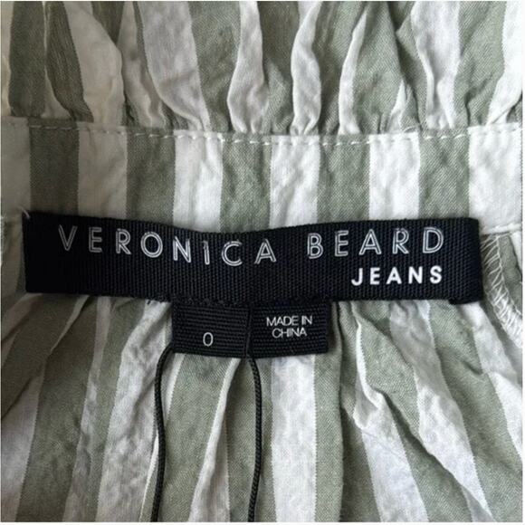 NWT Veronica Beard Green Callisto Shirt Sz 0 - Picture 4 of 5